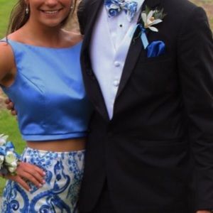 Sherri Hill 51015 Two Piece Printed Mermaid Dress